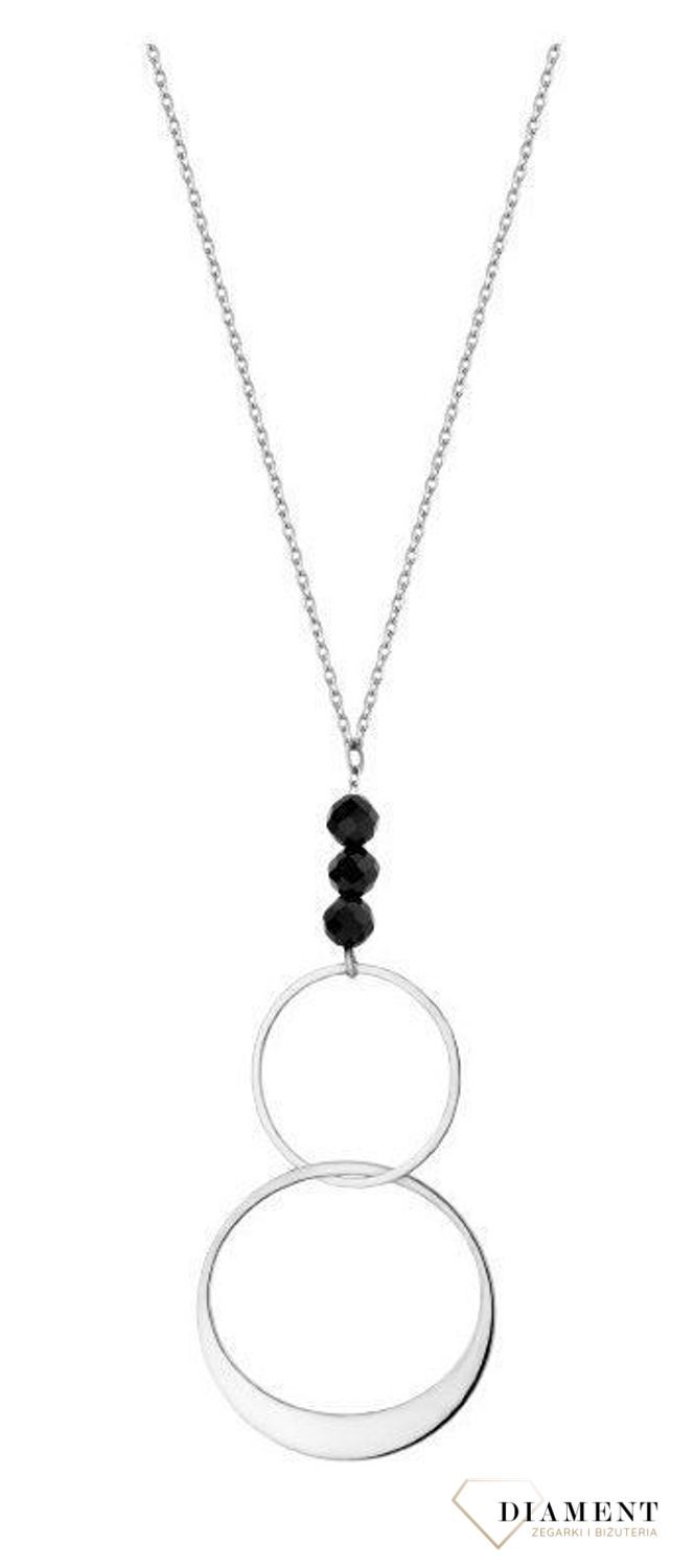 Naszyjnik srebrny Infinity ALNZ001542 koła i koraliki.jpg